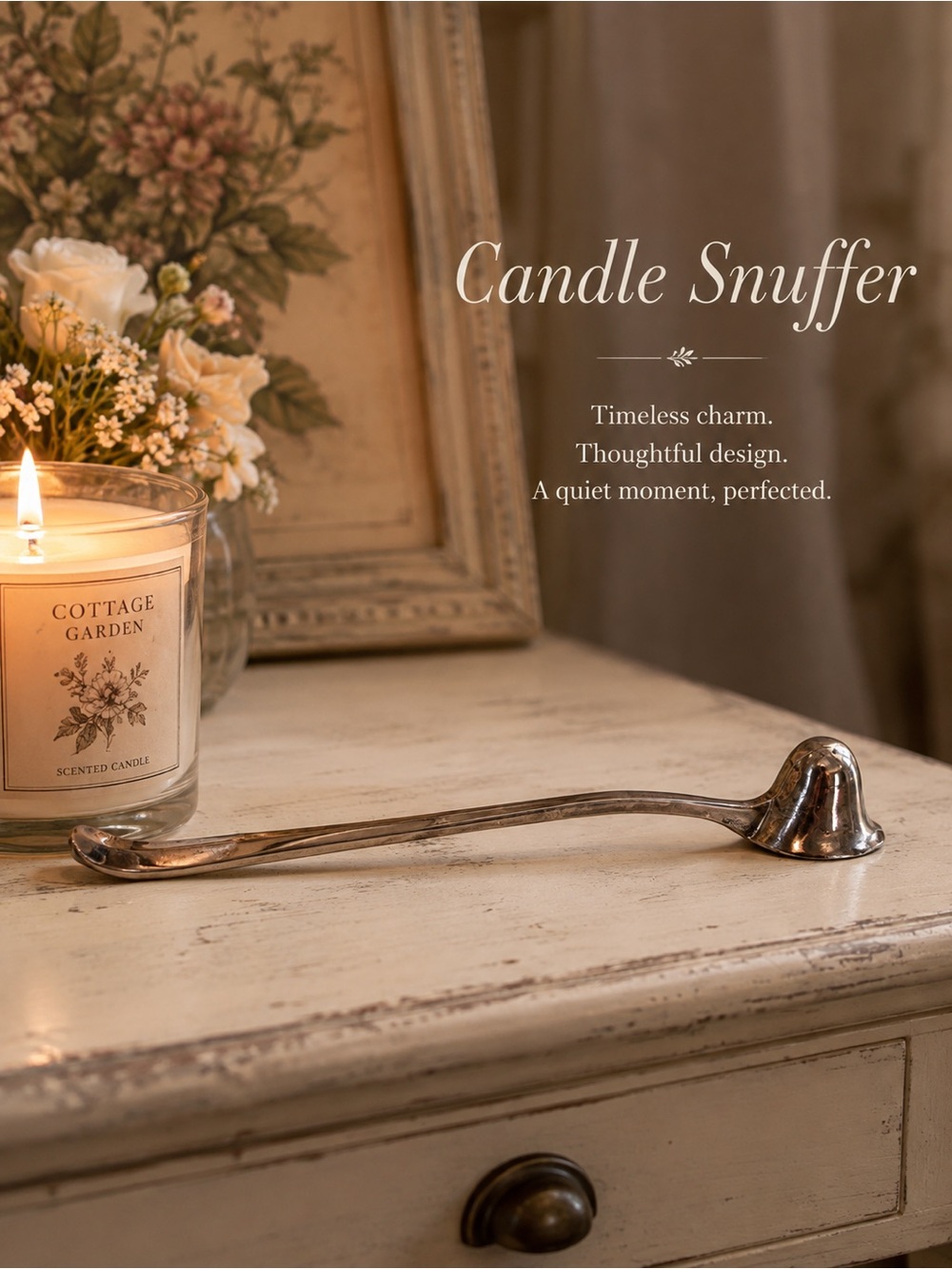 Vintage Gerity Silver-plated Candle Snuffer